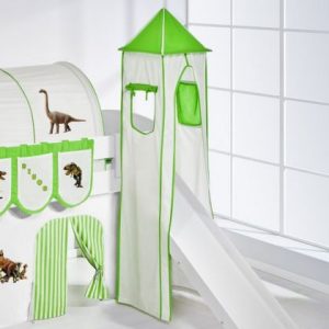 comprar torre dinosaurio verde para cama infantil